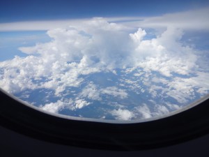 Из окна самолета!