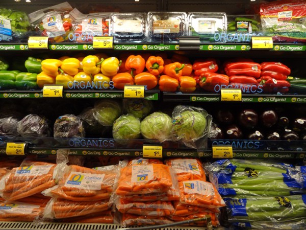 Цена на овощи в США.