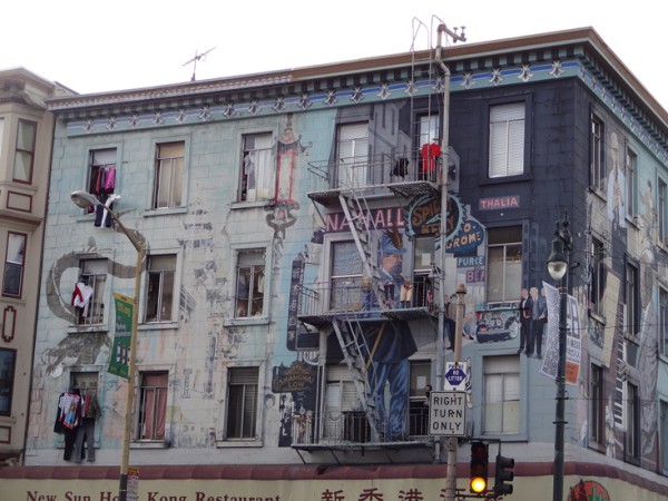 Уличная живопись в Сан-Франциско.